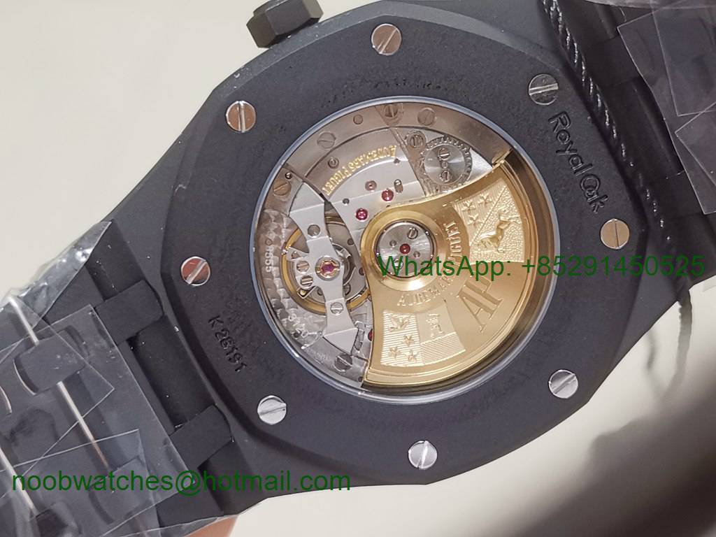 Replica Audemars Piguet AP Royal Oak 41mm 15400 Black DLC ZF 1:1 Best Black Dial A3120(Free BOX)