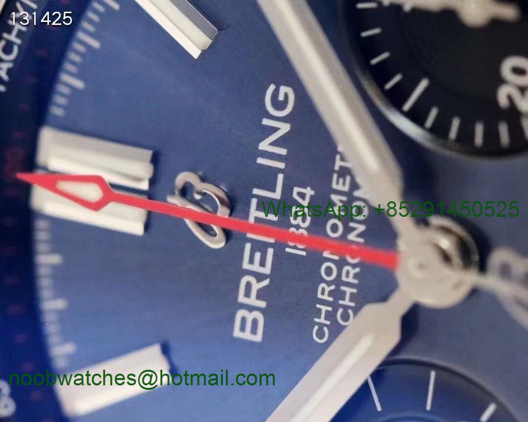Replica Breitling Chronomat B01 Blue Black Dial GF 7750