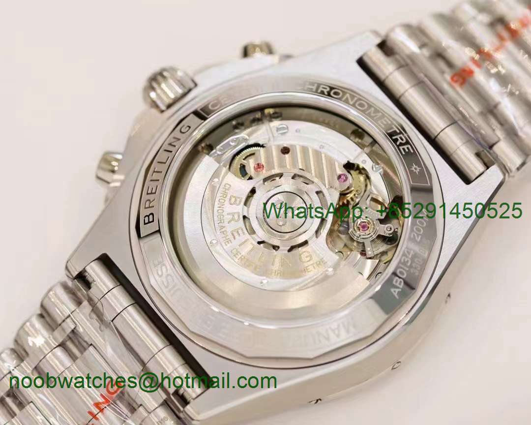Replica Breitling Chronomat B01 White Dial GF 7750