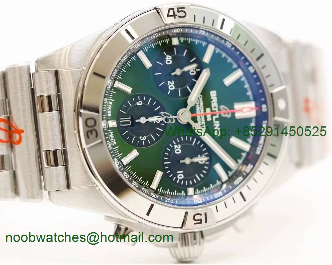 Replica Breitling Chronomat B01 Green Dial GF 7750