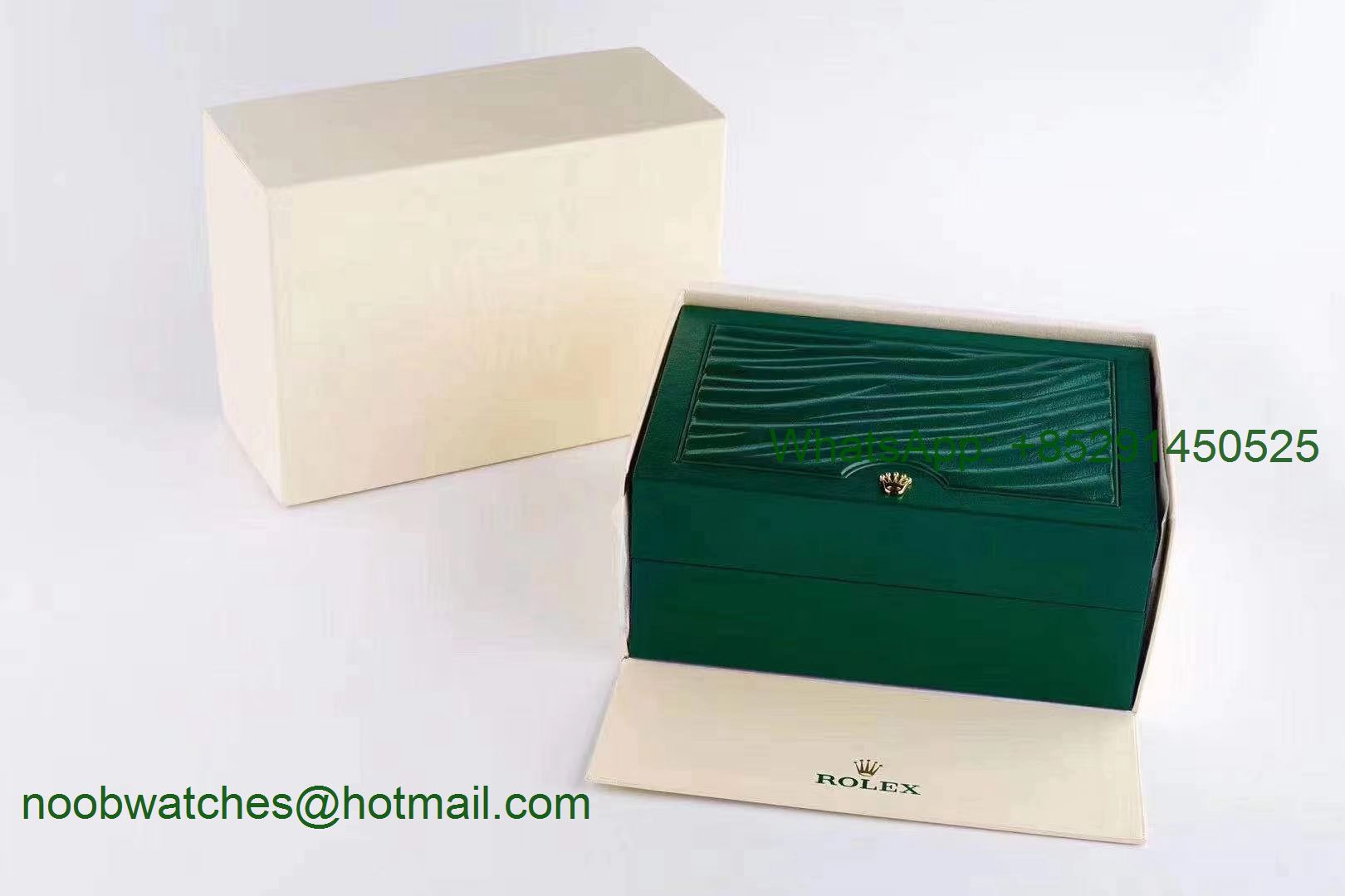 Rolex New Green Wooden Watch Box and Papers Original Style
