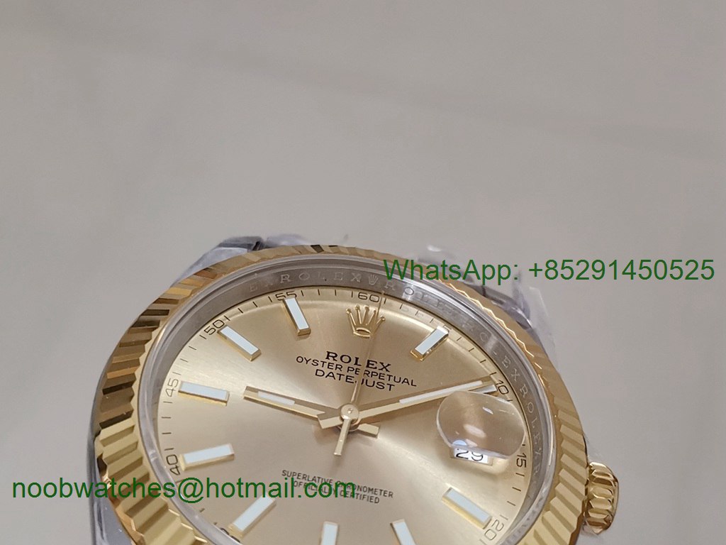 Replica Rolex DateJust 41mm 126333 904L SS/Yellow Gold VSF 1:1 Best YG Dial on Oyster Bracelet VS3235
