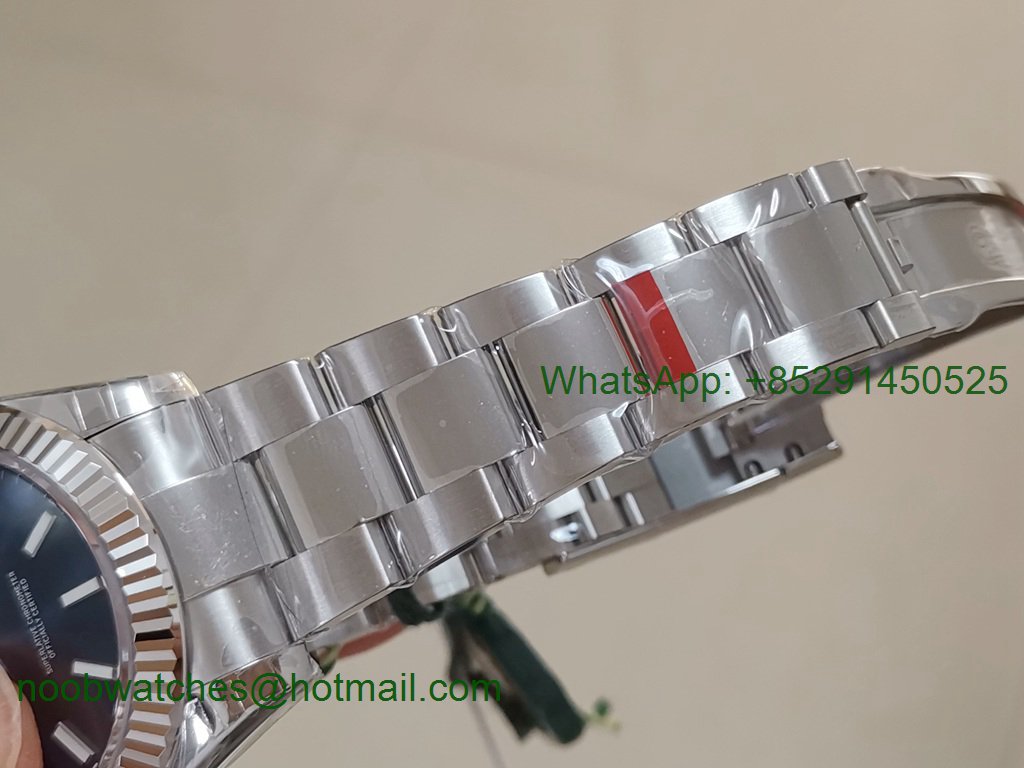 Replica Rolex DateJust 41mm 126330 904L SS VSF 1:1 Best Blue Dial on Oyster Bracelet VS3235