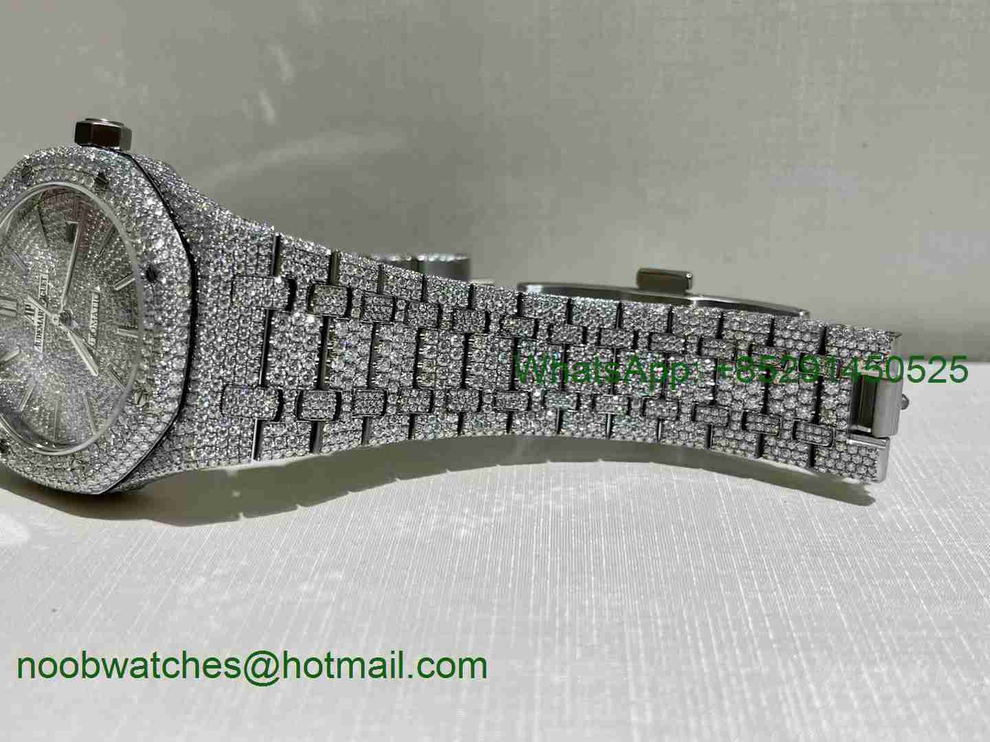 Custom Modify Watch Service - Wrap 18kt Real White Gold And Ice Out Service