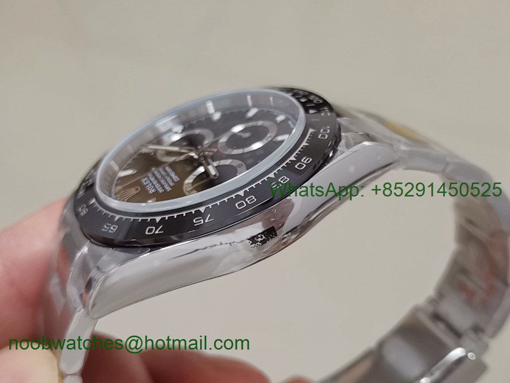 Replica Rolex Daytona 116500 Noob 1:1 Best 904L Black Dial SA4130 V4