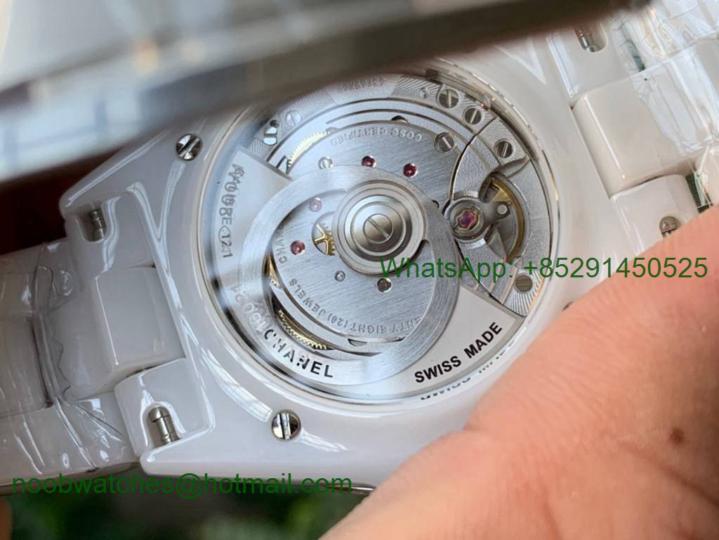 J-12 38mm BV 1:1 Best White Korea Ceramic White Dial on Bracelet Calibre 12.1