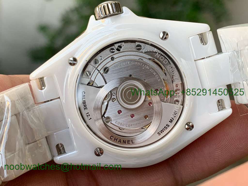 J-12 38mm BV 1:1 Best White Korea Ceramic White Dial on Bracelet Calibre 12.1