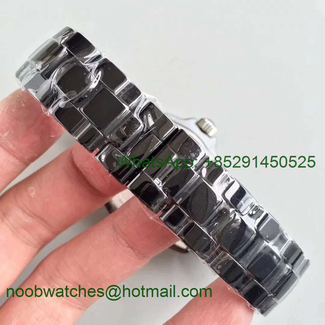 J-12 38mm KOR 1:1 Best Black Korea Ceramic Black Dial on Bracelet A2892