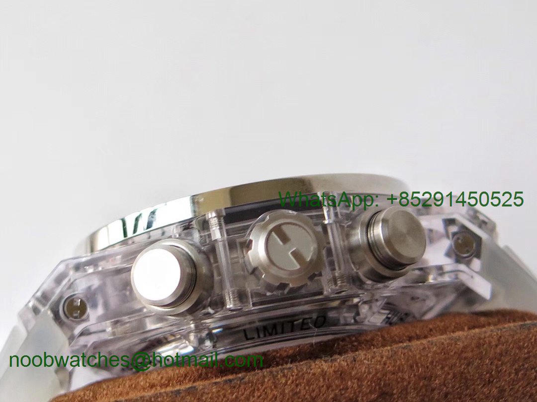 Replica HUBLOT Big Bang Unico Magic 45mm OXF Best Skeleton Dial White Crystal Bezel A1242