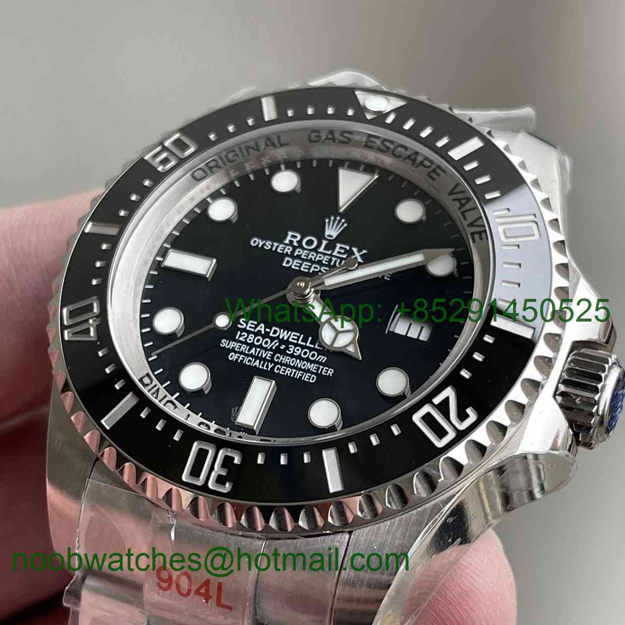 Replica Rolex Sea-Dweller Deepsea Black Dial 126660 Noob 1:1 Best 904L Steel A2836