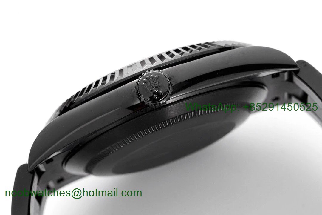 Replica Rolex DateJust 41mm Black PVD VRF Best Black Dial on Oyster Bracelet A3235