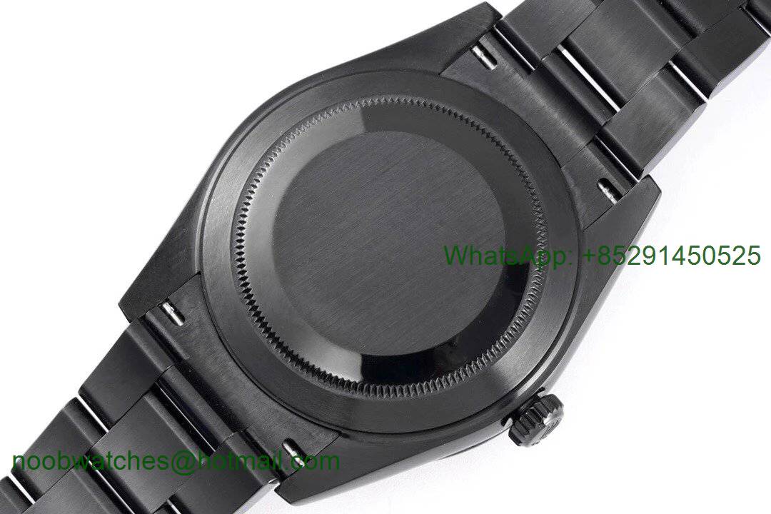 Replica Rolex DateJust 41mm Black PVD VRF Best Black Roman Dial on Oyster Bracelet A3235
