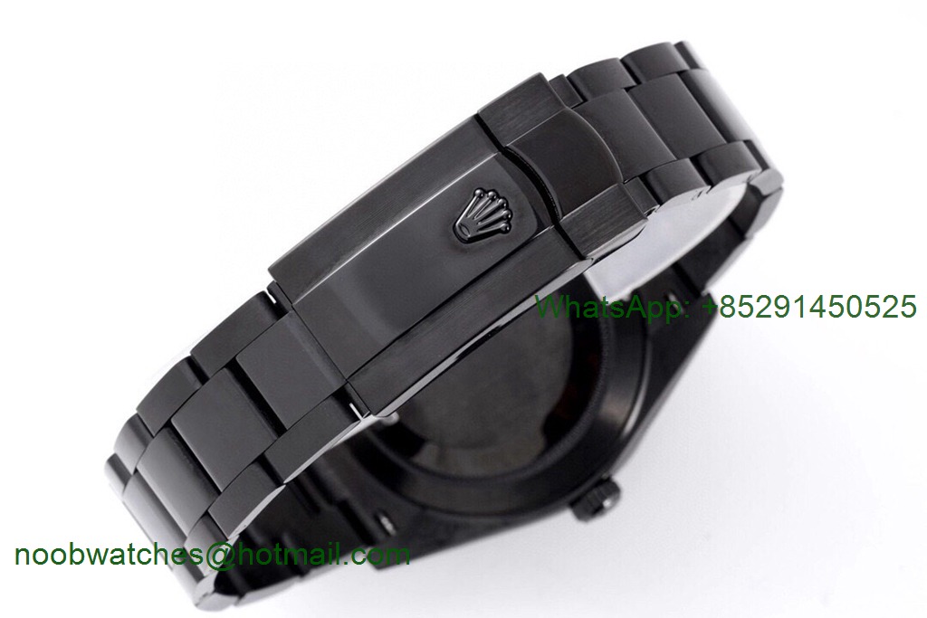 Replica Rolex DateJust 41mm Black PVD VRF Best Black Diamond Dial on Oyster Bracelet A3235