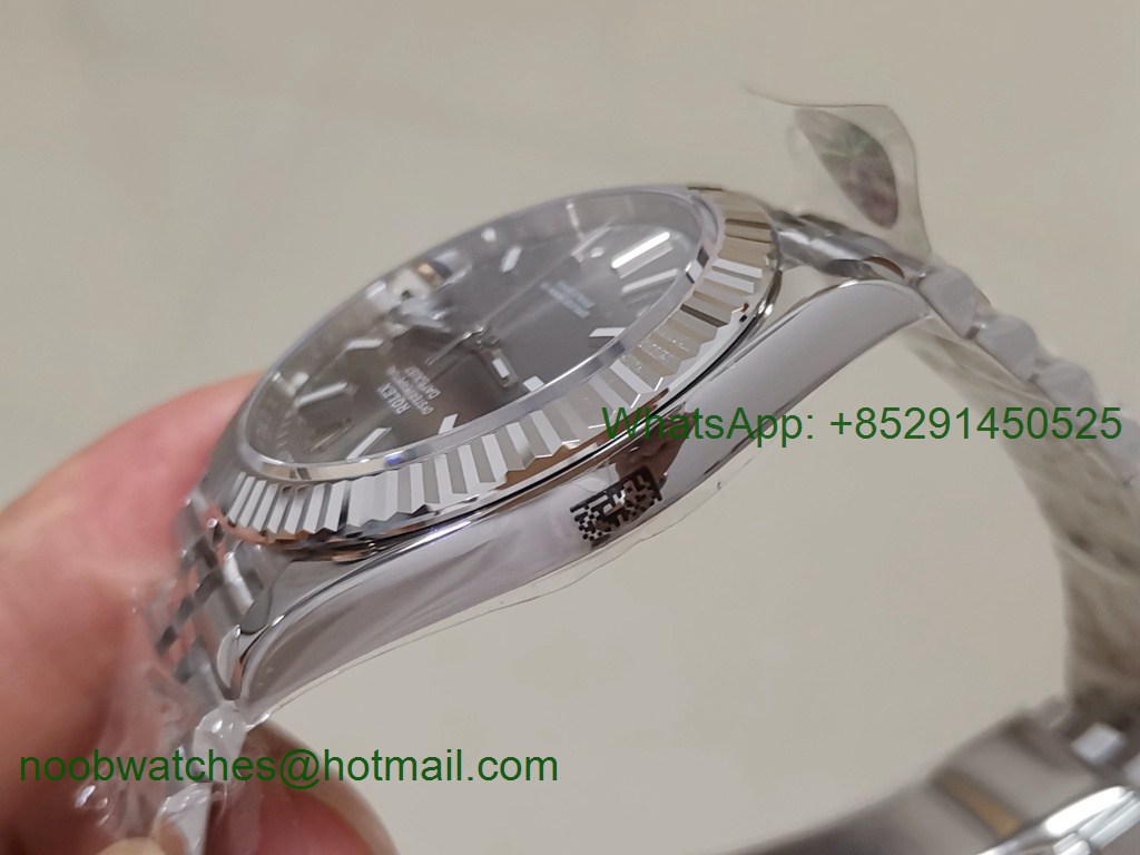 Replica Rolex DateJust 41mm 126334 ARF 1:1 Best 904L New Gray Dial Jubilee Bracelet A2824