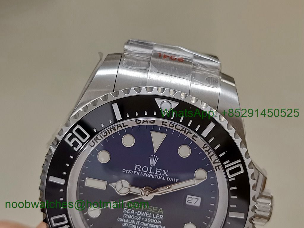 Replica Rolex Sea-Dweller Deepsea 126660 D-Blue James Cameron Noob 1:1 Best 904L A2836