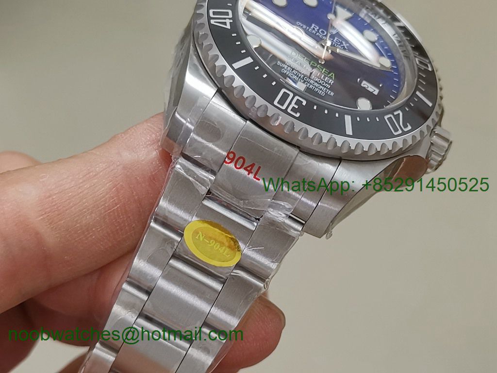 Replica Rolex Sea-Dweller Deepsea 126660 D-Blue James Cameron Noob 1:1 Best 904L A2836