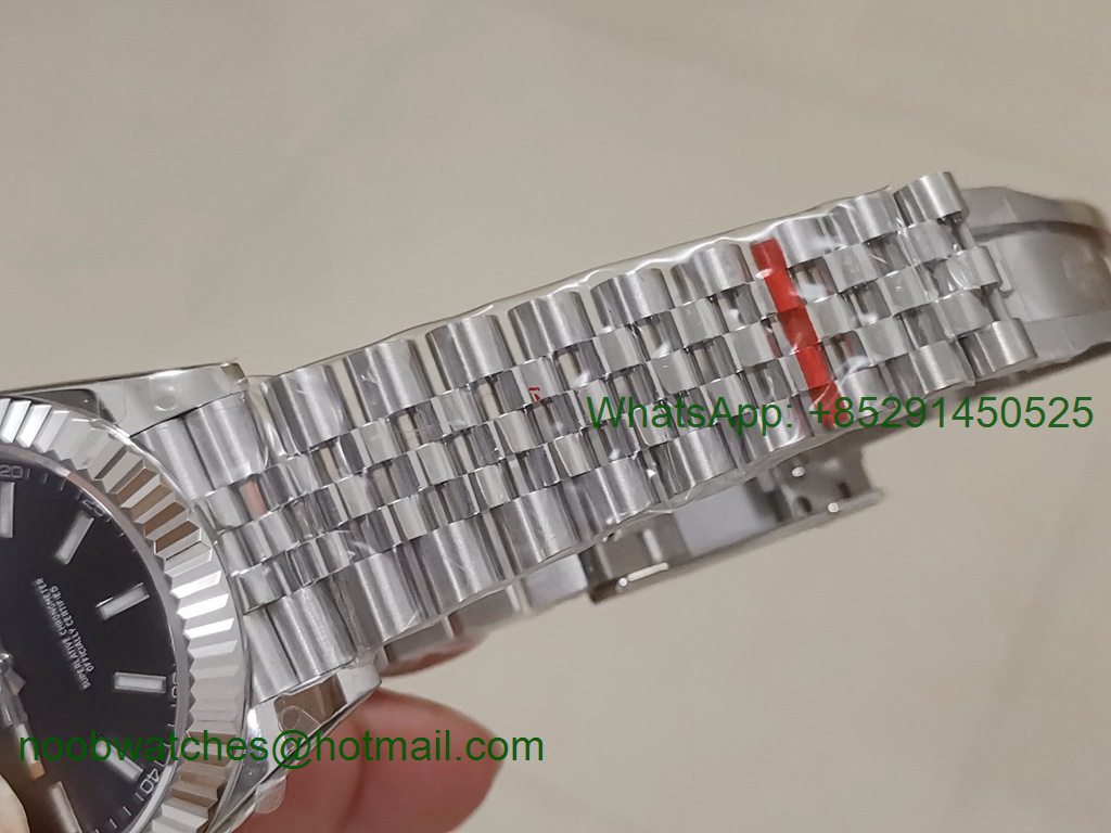 Replica Rolex DateJust 41mm 126334 BP Factory Best Black Dial Jubilee Bracelet A2824 