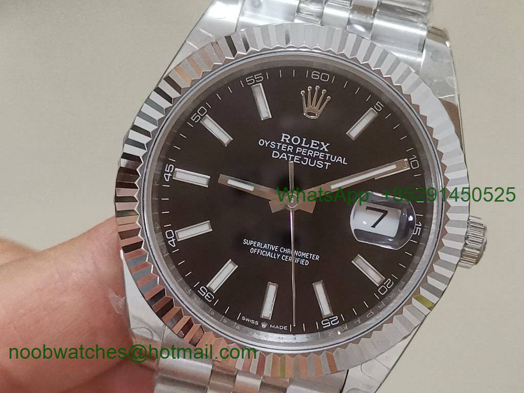 Replica Rolex DateJust 41mm 126334 BP Factory Best Black Dial Jubilee Bracelet A3235