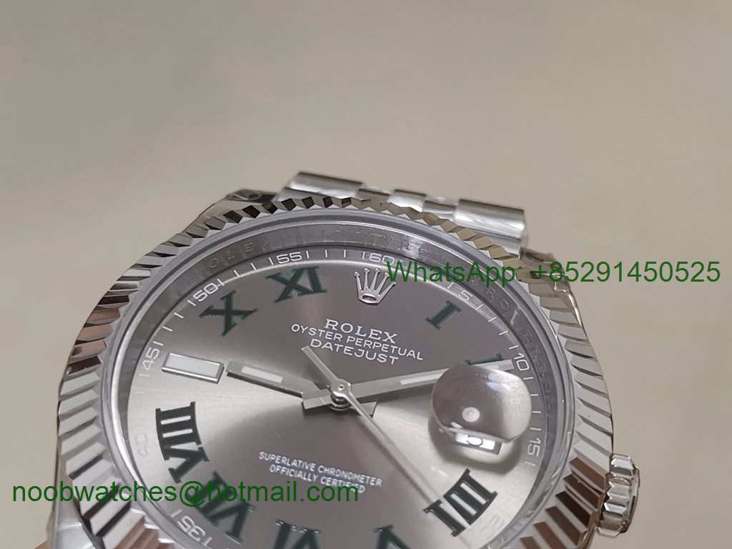 Replica Rolex DateJust 41mm 126334 Wimbledon BP Factory Best Jubilee Bracelet A2813