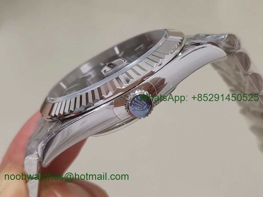 Replica Rolex DateJust 41mm 126334 BP Factory Best Gray Dial Jubilee Bracelet A2824 