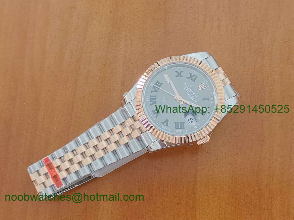 Replica Rolex DateJust 41mm Two Tone Rose Gold 126334 Wembled BP Factory A2813