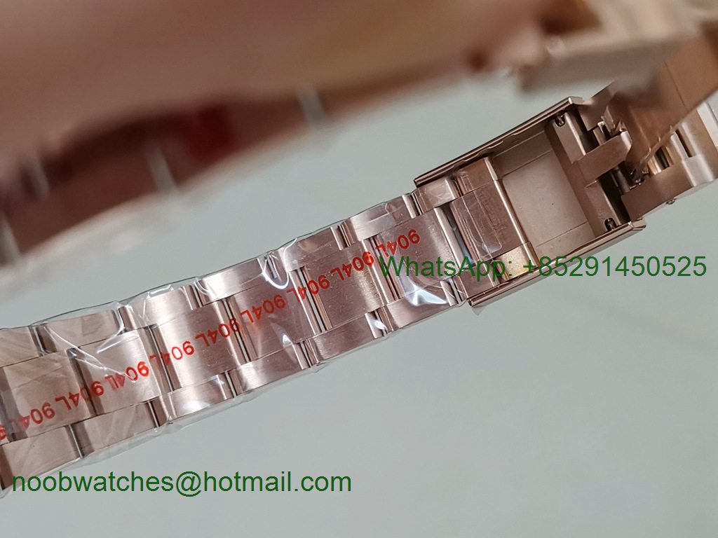 Replica Rolex GMT-Master II 126715 CHNR Rose Gold 904L Steel EWF 1:1 Best SH3186 Correct Hand Stack