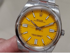 Replica Rolex Oyster Perpetual 41mm 124300 EWF 1:1 Best Yellow Dial A3230