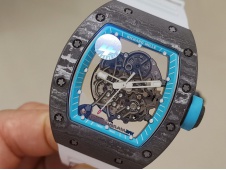Replica Richard Mille RM055 Yas Marina Circuit Real NTPT ZF 1:1 Best White Rubber NH05A V3