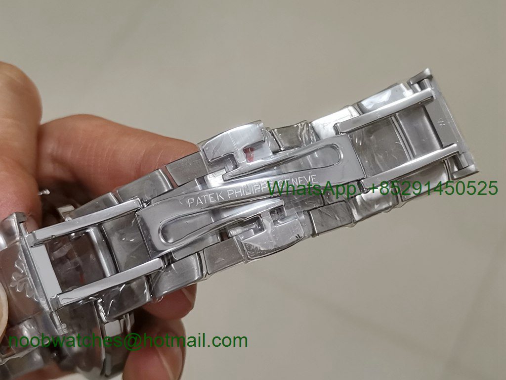 Replica Patek Philippe Aquanaut 5167 SS 3KF 3K Factory 1:1 Best Edition Gray Dial on SS Bracelet A324 Super Clone