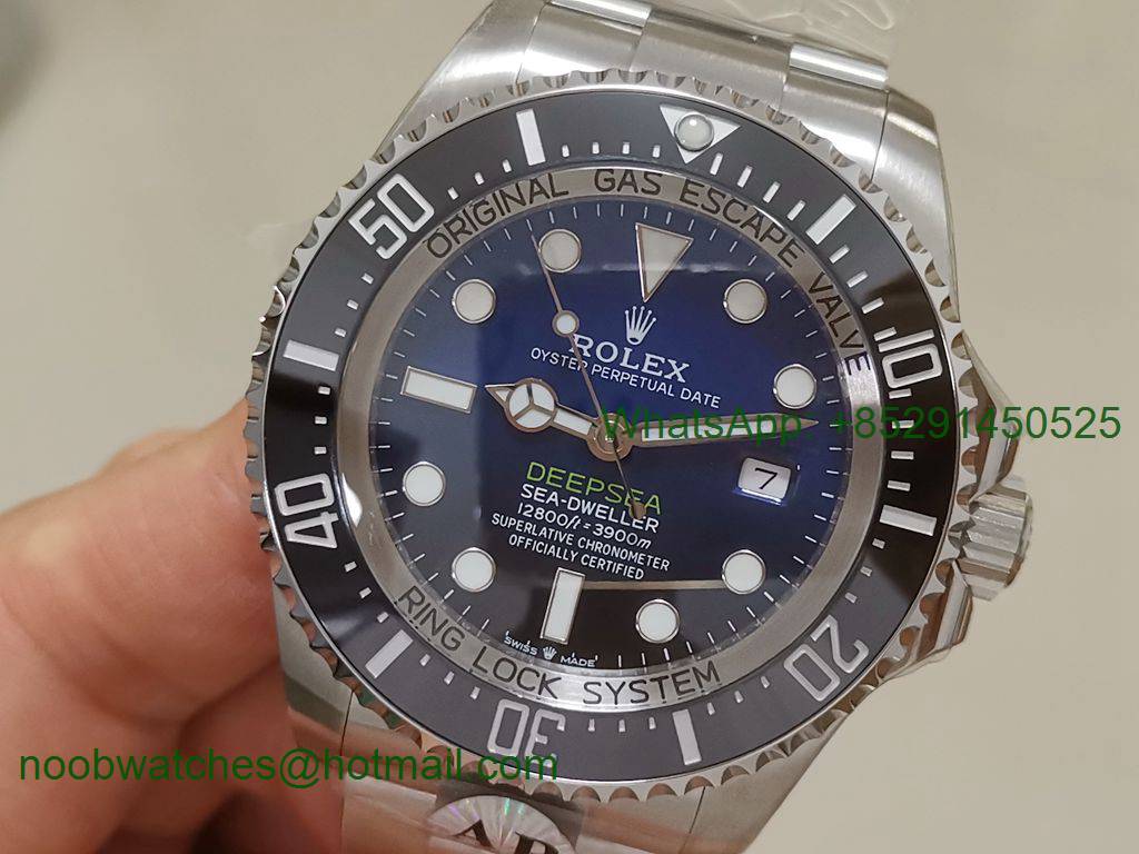 Replica Rolex Sea-Dweller Deepsea 126660 D-Blue James Cameron ARF 1:1 V3 Best 904L 2824
