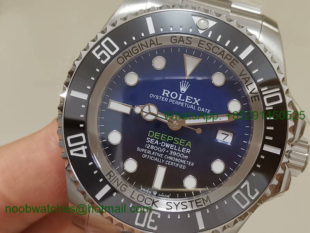 Replica Rolex Sea-Dweller Deepsea 126660 D-Blue James Cameron ARF 1:1 V3 Best 904L 2824