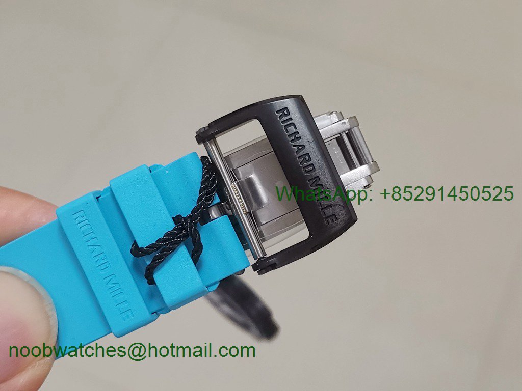 Replica Richard Mille RM055 Yas Marina Circuit Real NTPT ZF 1:1 Best Blue Rubber NH05A V3