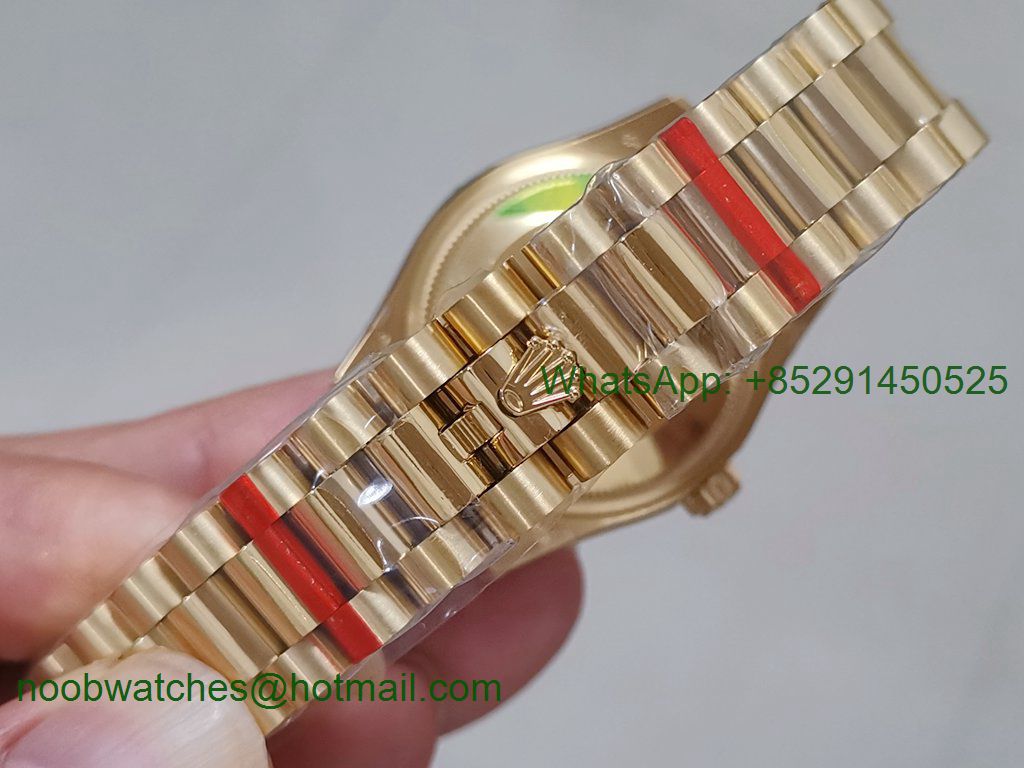 Replica Rolex DateJust 31mm 18kt Yellow Gold Plated TWF A2824