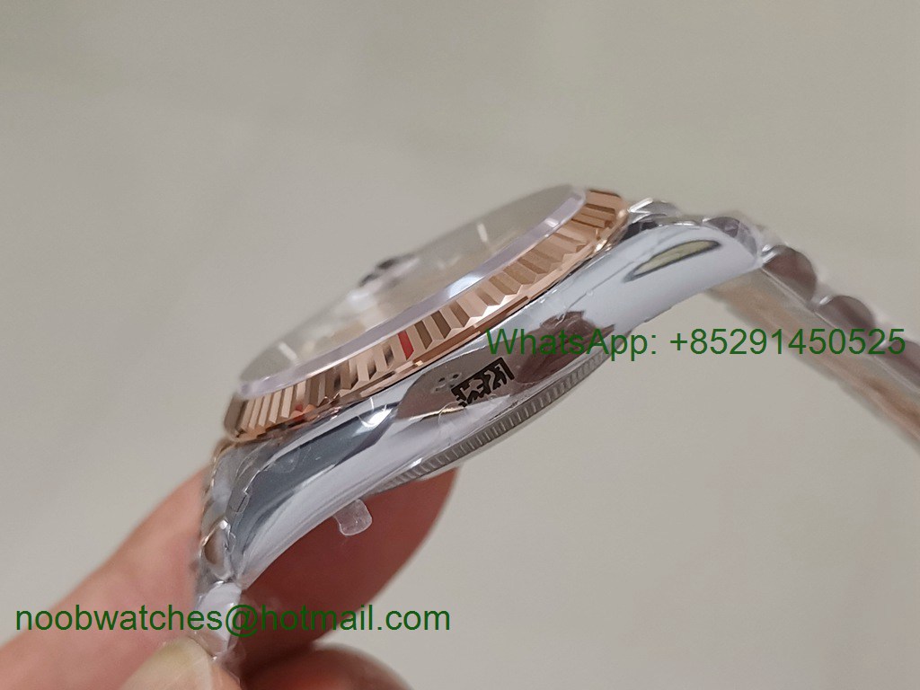 Replica Rolex DateJust 36mm SS/Rose Gold 126233 EWF 1:1 Best Pink Dial A3235