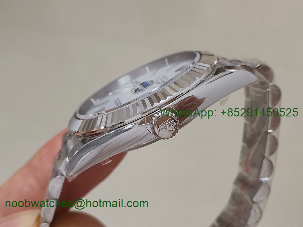 Replica Rolex DateJust 41mm 126334 EWF 1:1 Best White Dial A3235