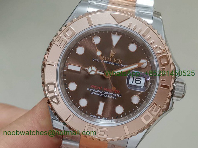 Replica Rolex Yacht-Master 126621 EWF 1:1 Best Brown Dial on SS/Rose Gold Bracelet SH3186