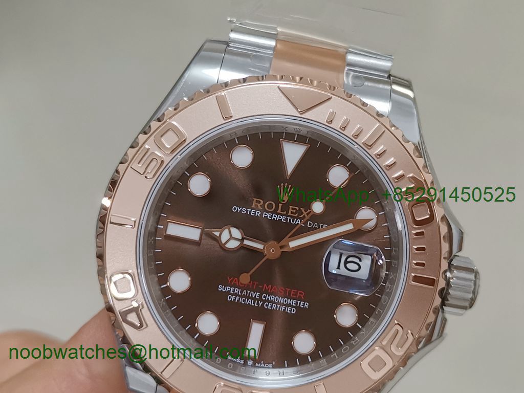 Replica Rolex Yacht-Master 126621 EWF 1:1 Best Brown Dial on SS/Rose Gold Bracelet SH3186
