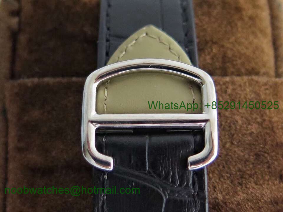 Replica Cartier Drive de Cartier GSF 1:1 Best Gray Dial on Black Leather A23J