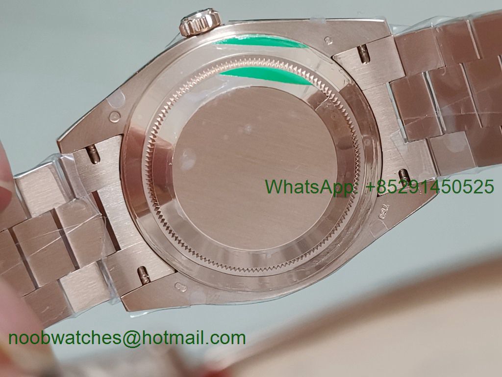 Replica Rolex DayDate 40mm Rose Gold White Dial EWF A3255 Mod
