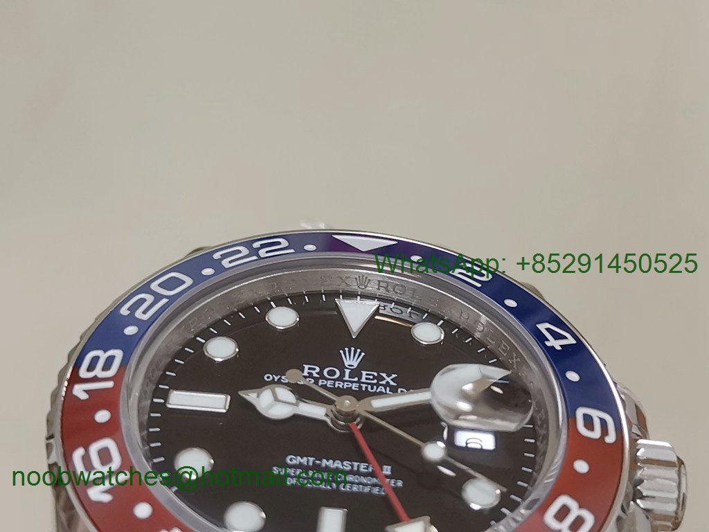 Replica Rolex GMT II 126710 BLRO 904L SS GMF 1:1 Best Julibee Bracelet SA3186 CHS