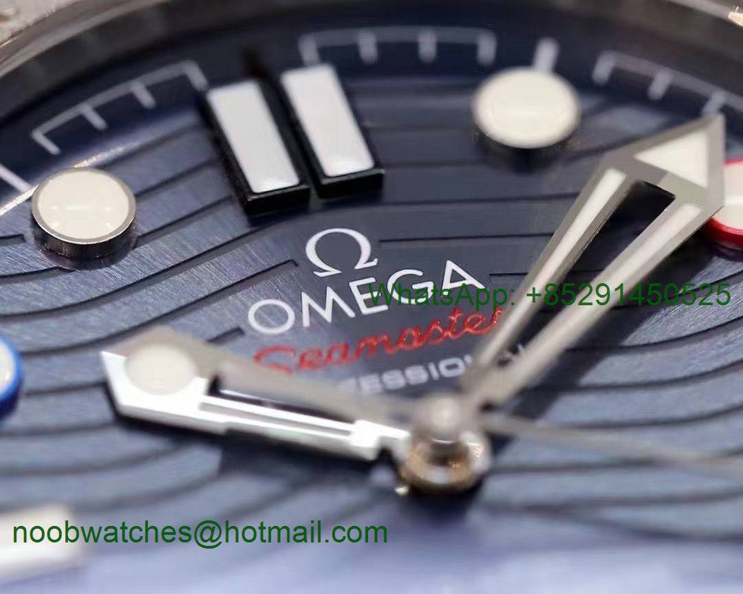 Replica OMEGA Seamaster 300m Winter 2022 Blue Dial on Rubber ORF A8800