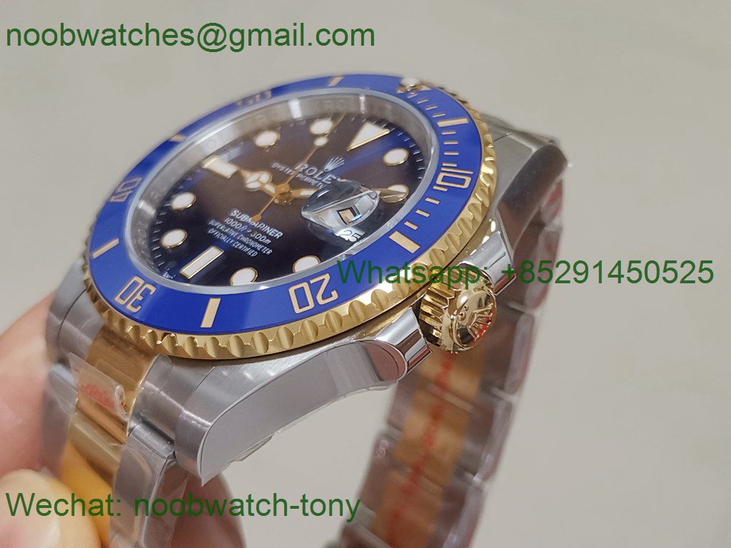 Replica Rolex Submariner 41mm 126613 LB Two Tone Steel/Gold EWF Blue Dial A3235