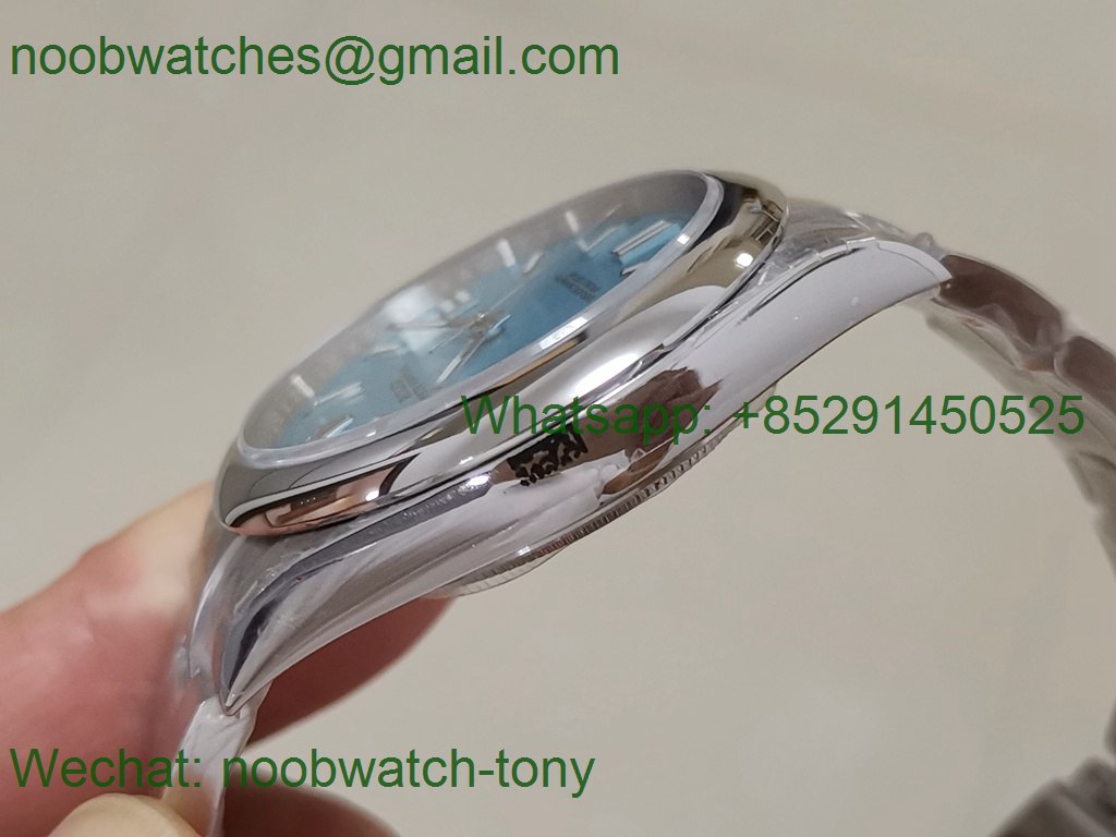 Replica Rolex Oyster Perpetual 41mm 124300 Tiffany Blue Dial 904L GMF SA3230