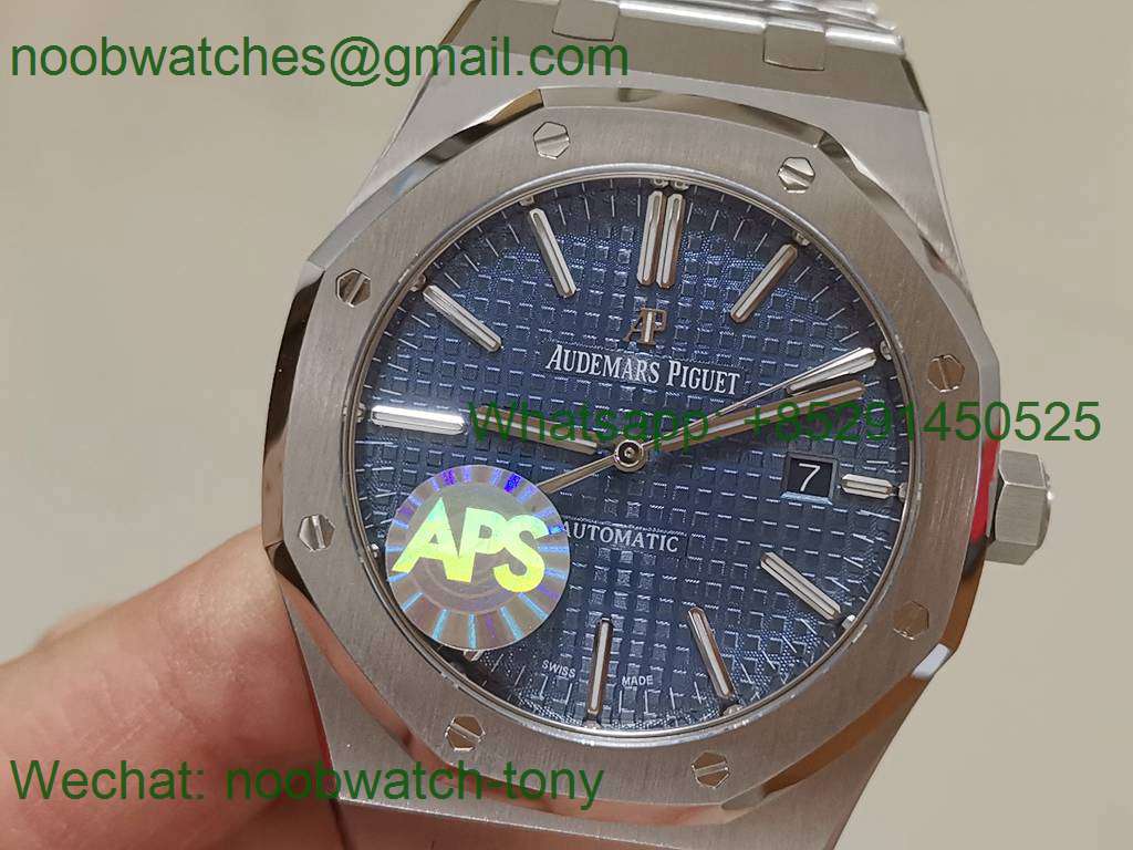 Replica Audemars Piguet AP Royal Oak 41mm 15400 APSF 1:1 Best Blue Dial A3120 Super Clone