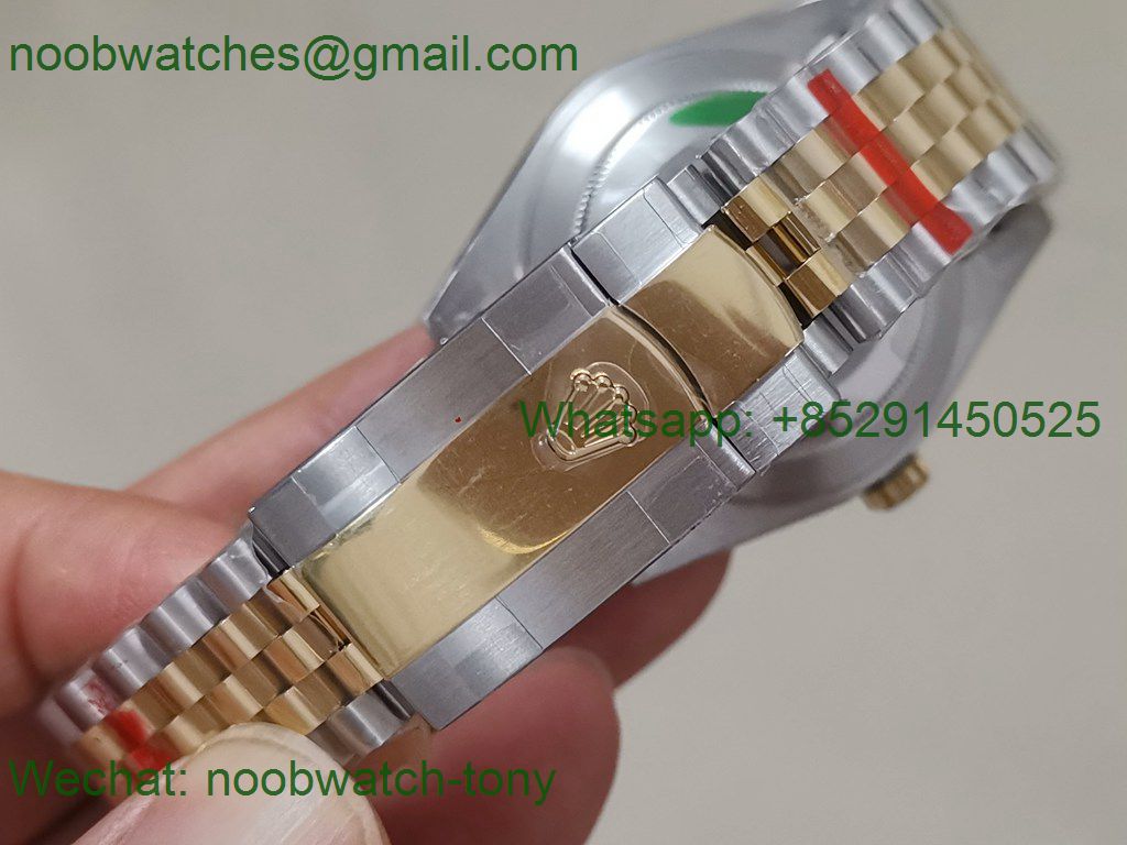 Replica Rolex DateJust 41mm 126333 904L 2tone Yellow Gold/Steel GMF 1:1 Best Black Dial 3235