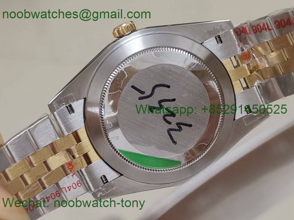 Replica Rolex DateJust 41mm 126333 904L 2tone Yellow Gold/Steel GMF 1:1 Best Black Dial 3235