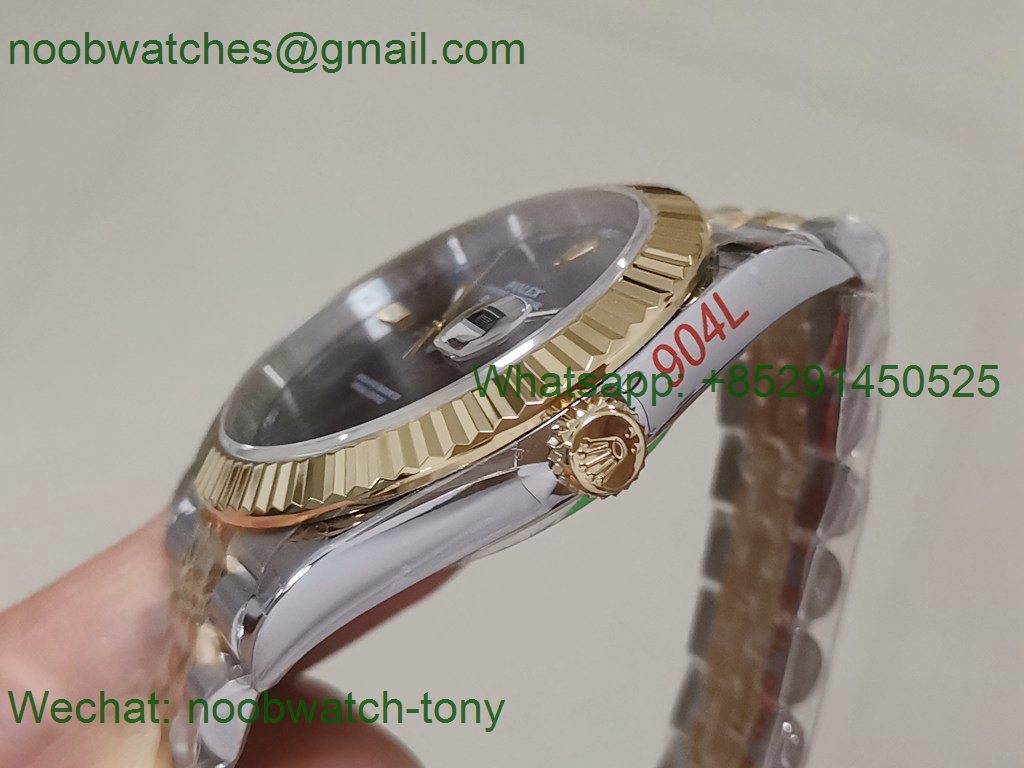 Replica Rolex Datejust 41mm 2tone Yellow Gold/Steel 904L Wimbledon 126334 GMF 1:1 Best 3235