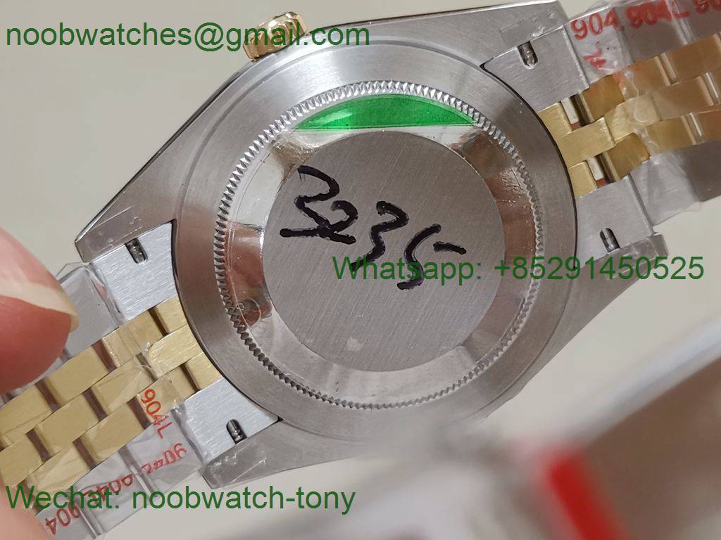 Replica Rolex Datejust 41mm 2tone Yellow Gold/Steel 904L Wimbledon 126334 GMF 1:1 Best 3235