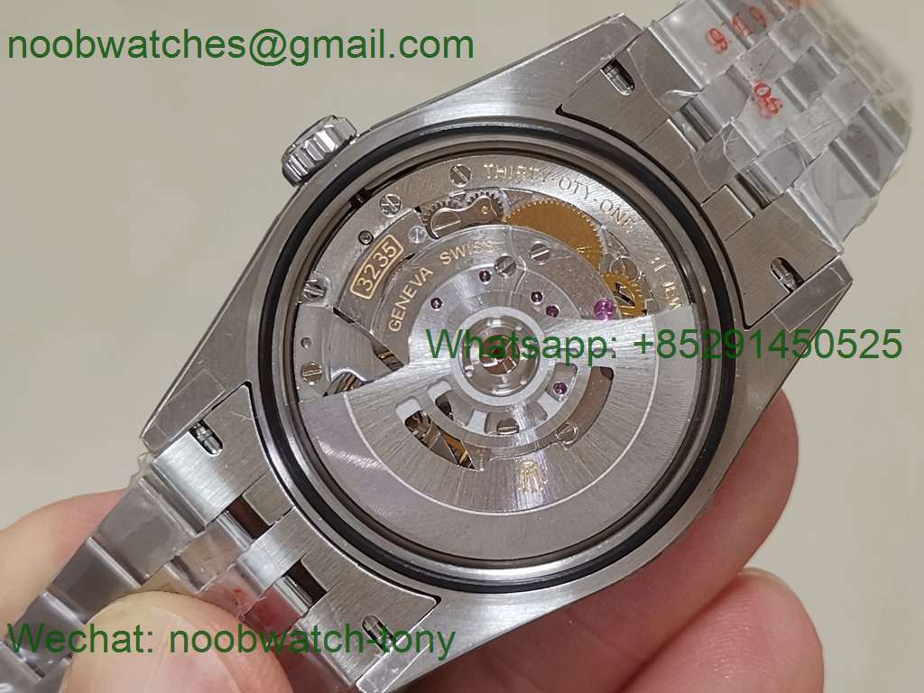 Replica Rolex Datejust 41mm Blue Dial Roman Markers 904L Steel 126334 GMF 1:1 Best 3235