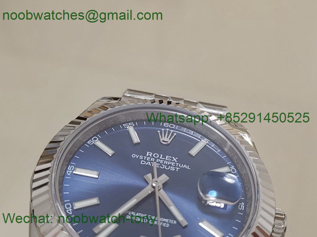 Replica Rolex Datejust 41mm Blue Dial 904L Steel 126334 GMF 1:1 Best 3235